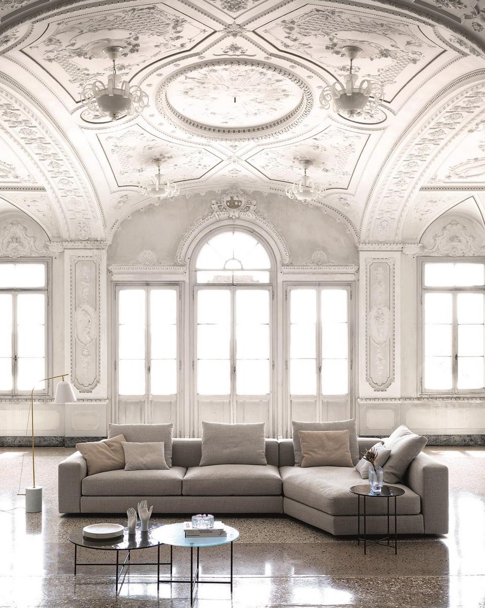 VON Corner fabric sofa with removable cover