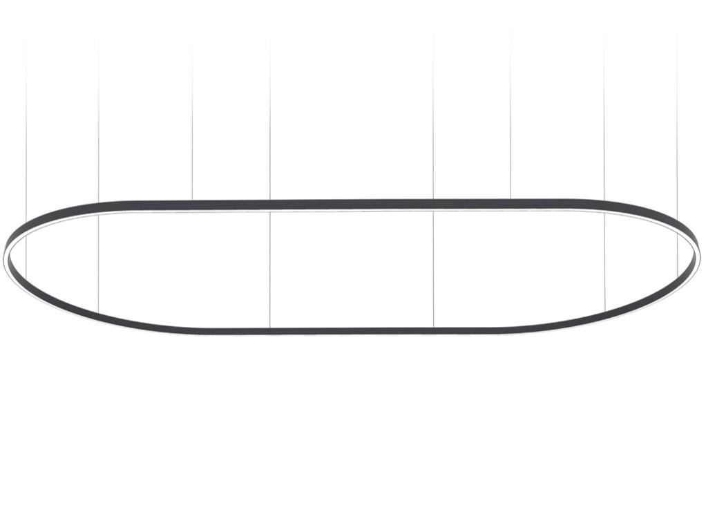 ZIRKOL OVAL LED extruded aluminium pendant lamp
