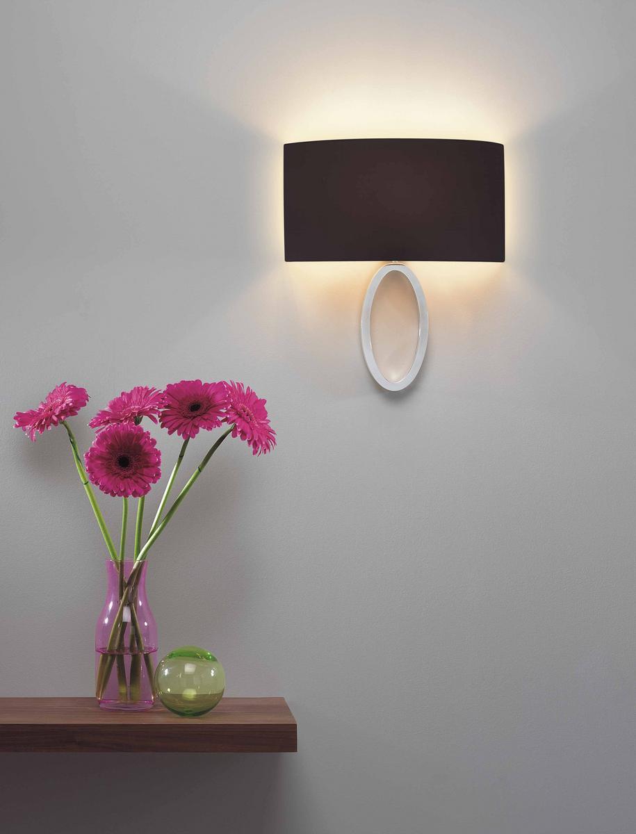 LIMA Wall lamp in steel and fabric