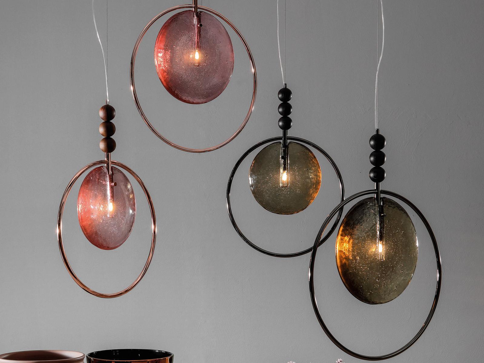 DREAMY Direct-indirect light metal pendant lamp