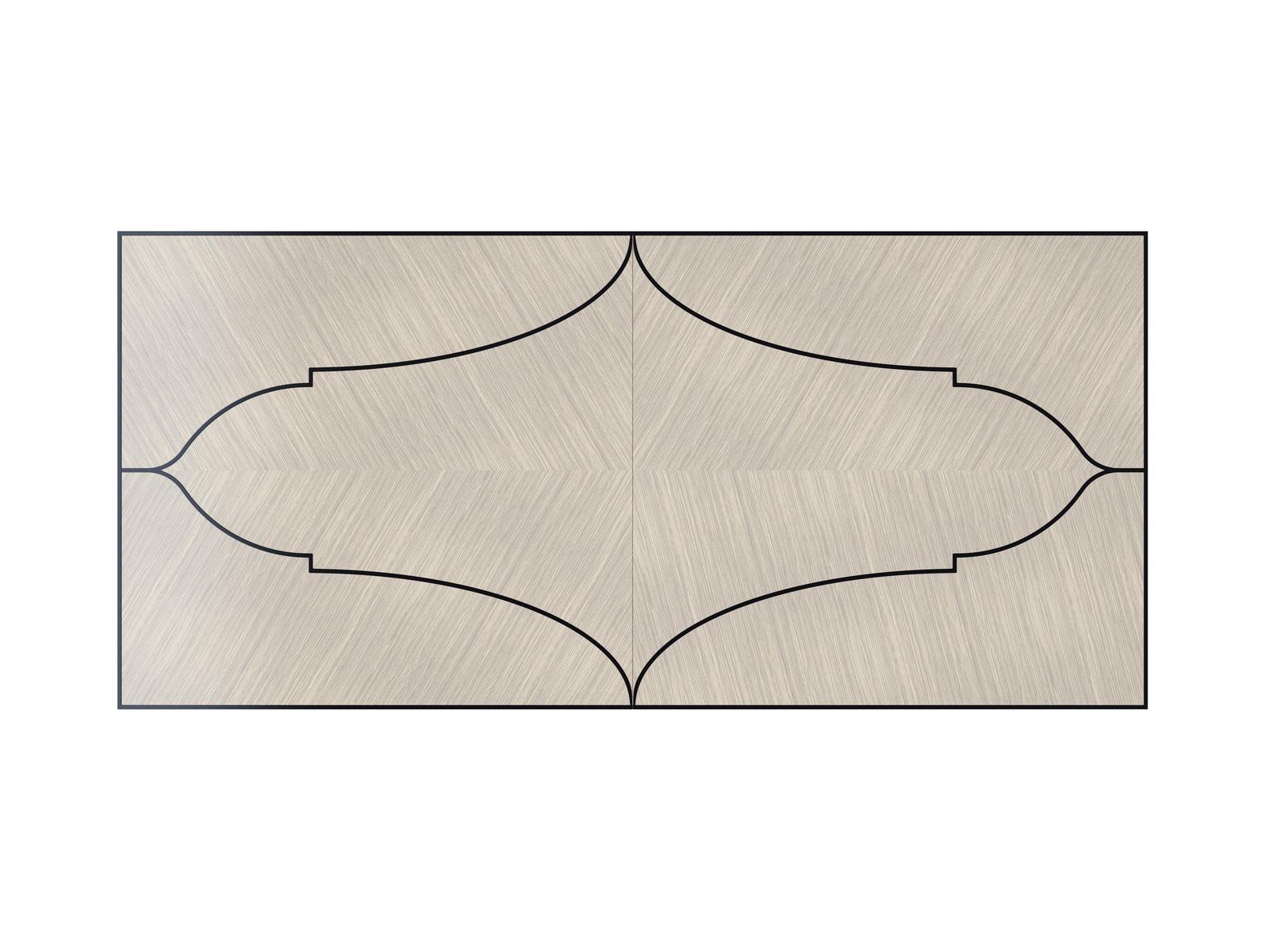 MANHATTAN Extending rectangular walnut table