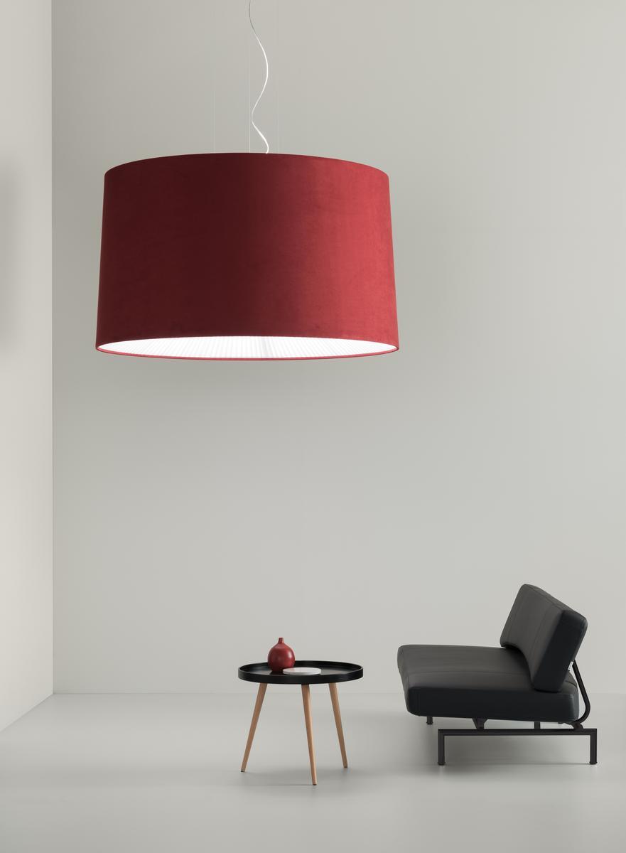VELVET Suede fabric pendant lamp