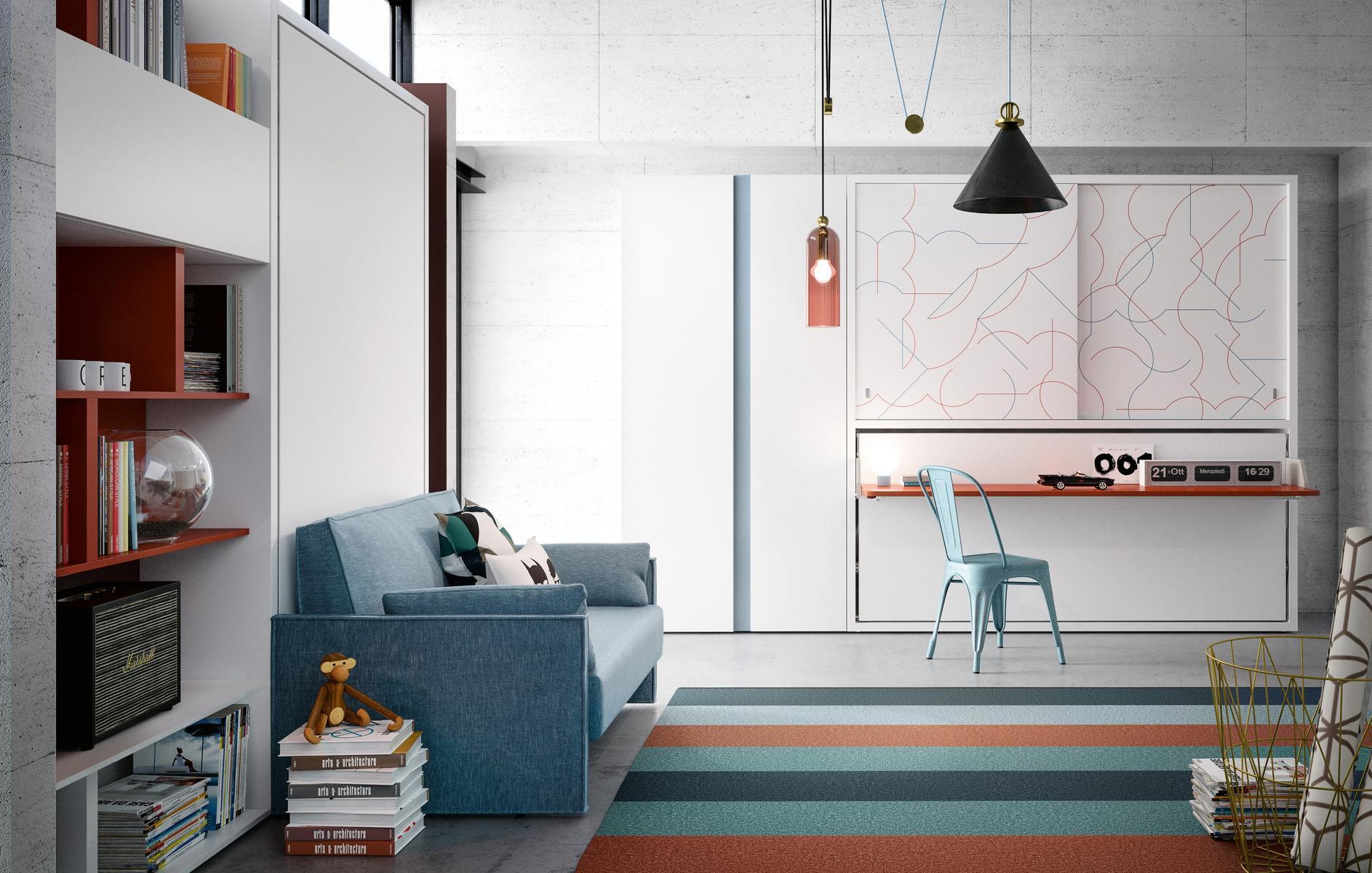 ALTEA 120 SOFA Convertible 2 seater fabric sofa