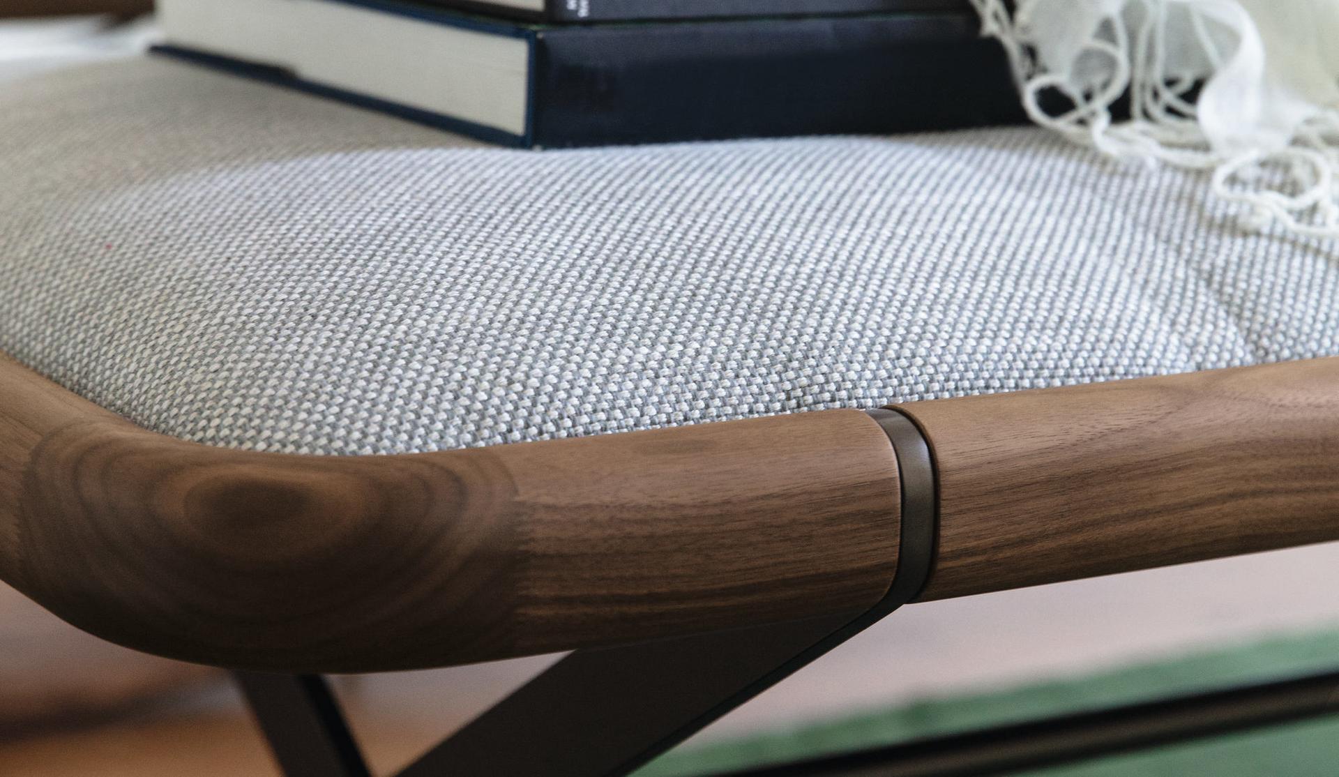 AXXIA Upholstered fabric bench