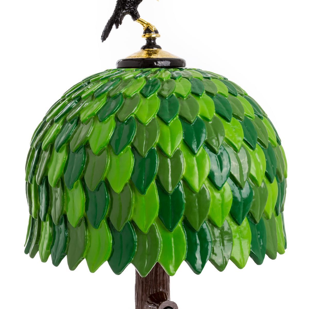 TIFFANY TREE LED indirect light resin table lamp