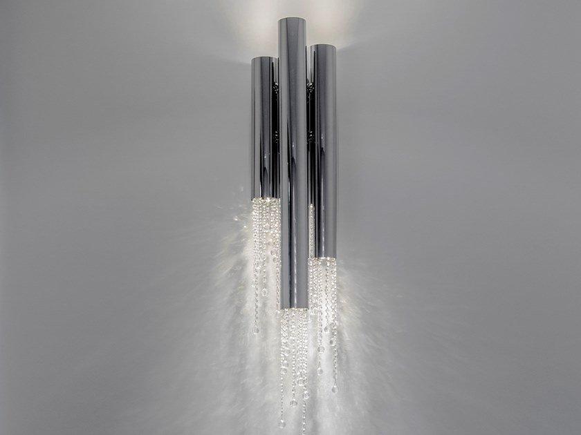 SEXY CRYSTALS W3+3 Metal wall lamp with crystals