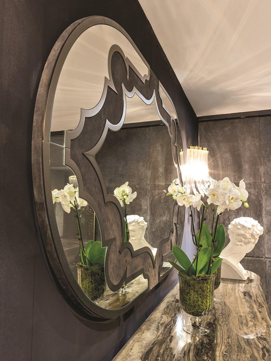 BYRON Oval glass mirror