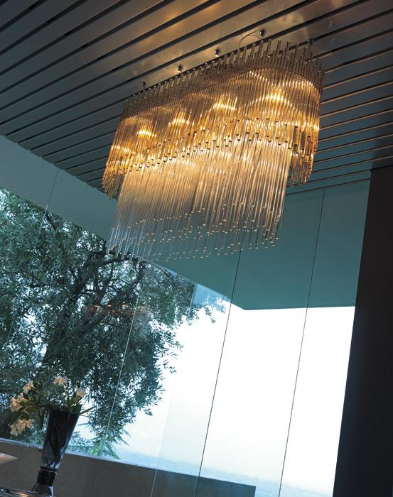 DIADEMA SP O2 Glass chandelier