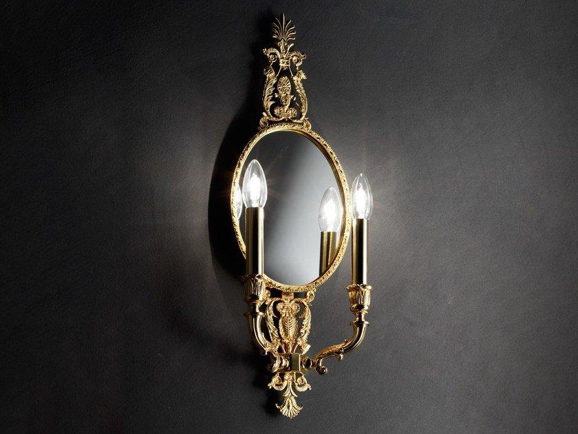 BRASS & SPOTS VE 1077 A2 Incandescent brass wall lamp