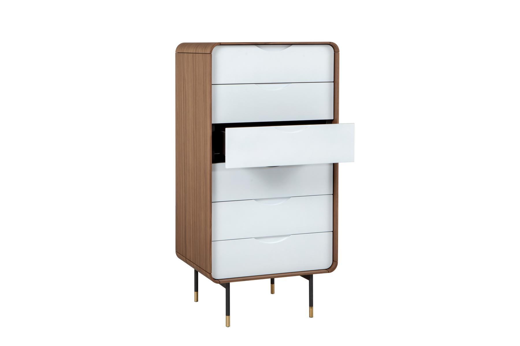 OPERA Walnut chest of drawers