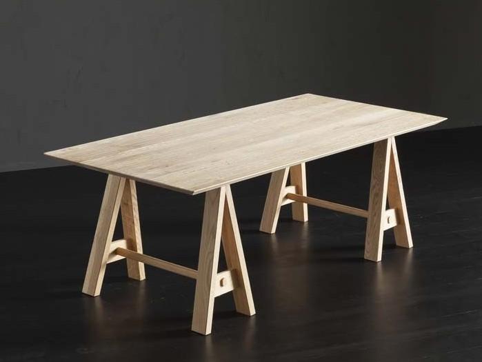 TOLEDO + HORSE Rectangular wooden dining table