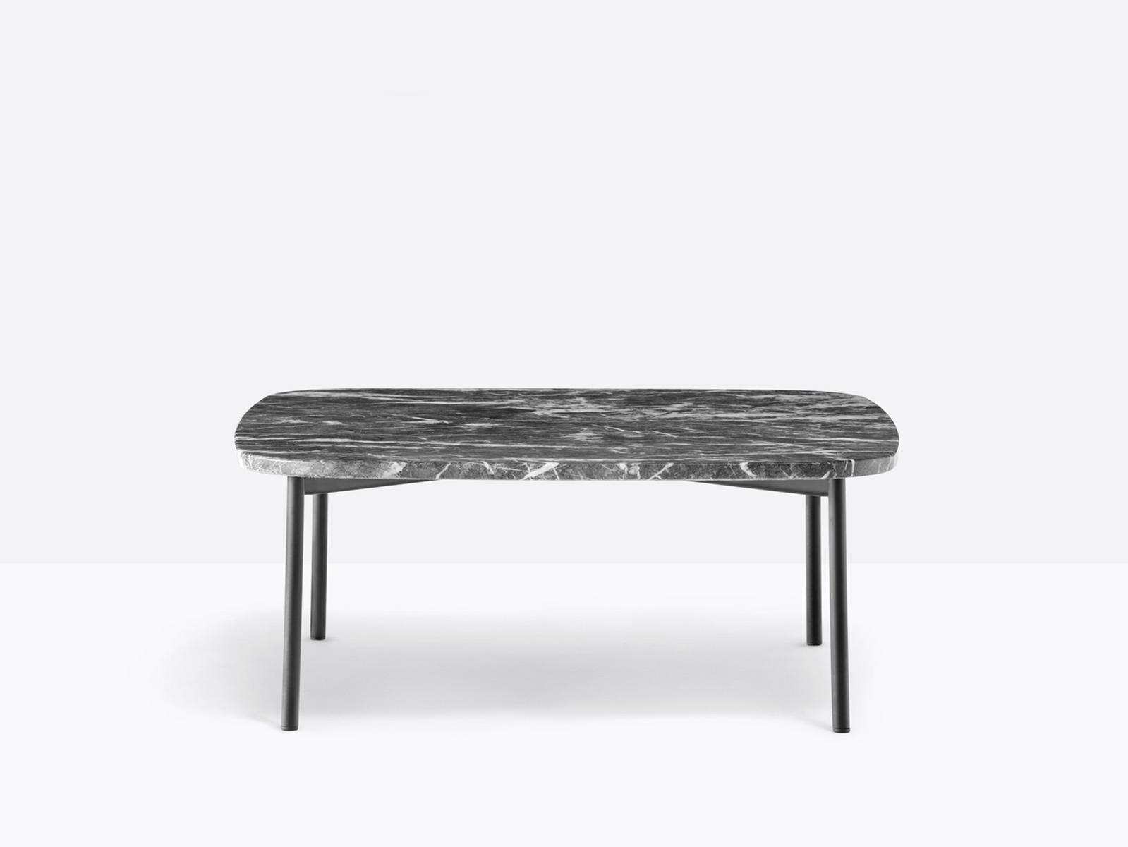 BUDDY 79X79 Low square marble coffee table