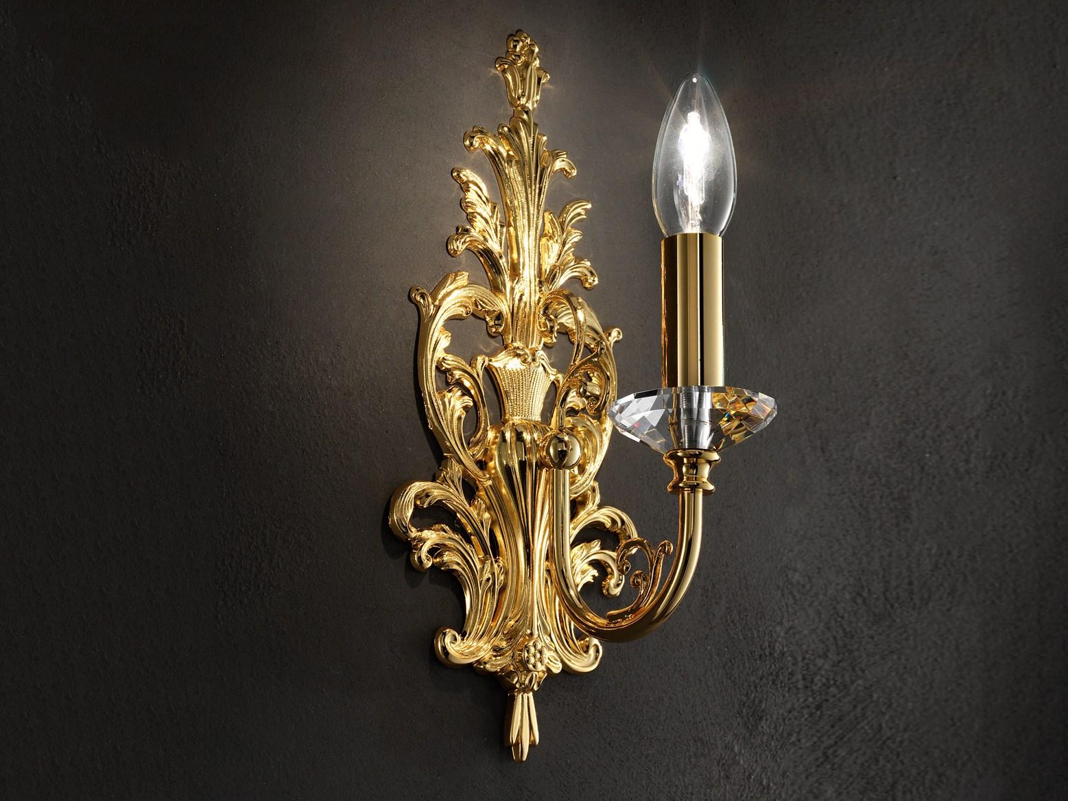 BRASS & SPOTS VE 1073 A1 / 1073 A2 Incandescent brass wall lamp