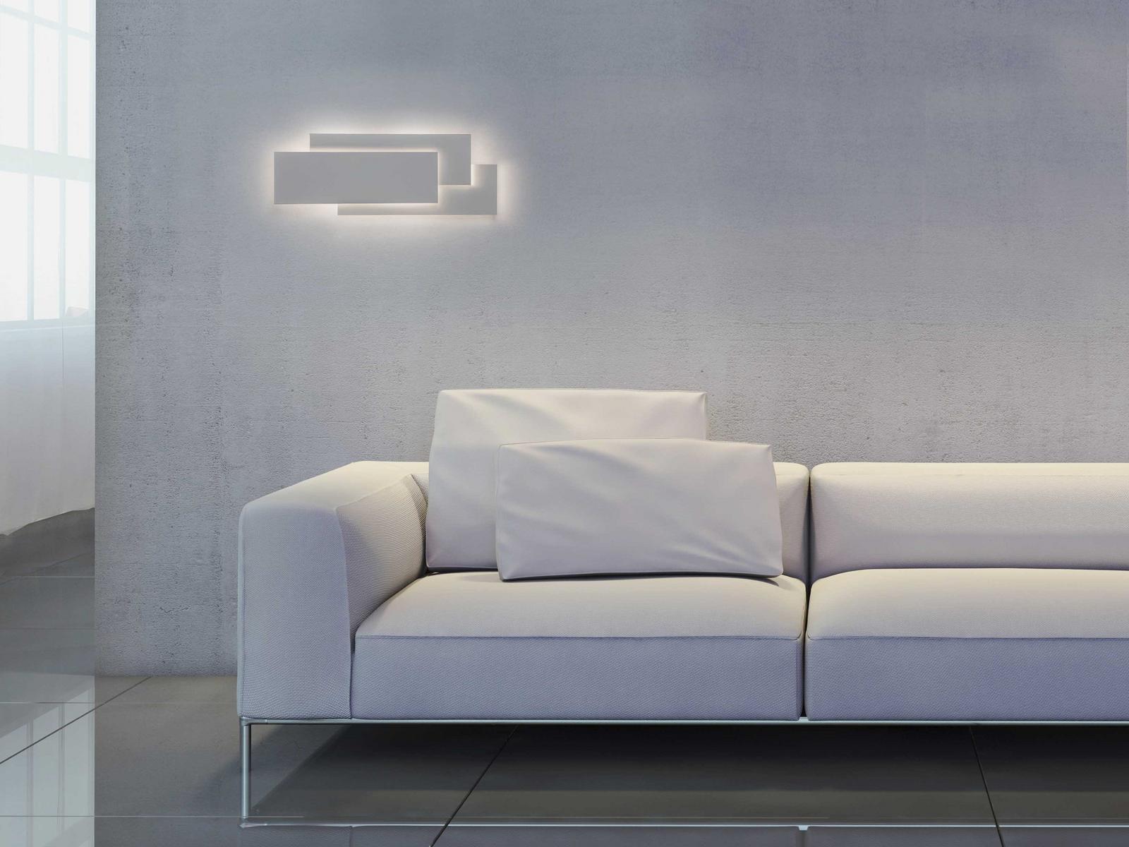 EDGE 560 LED indirect light steel wall lamp