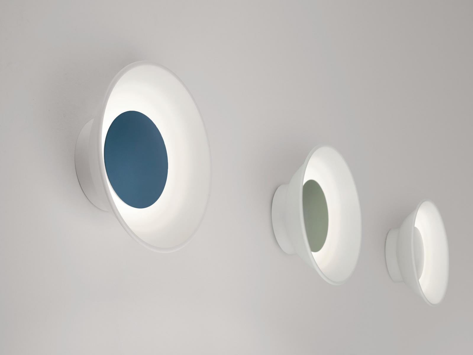 REVERB Indirect light metal wall light with dimmer