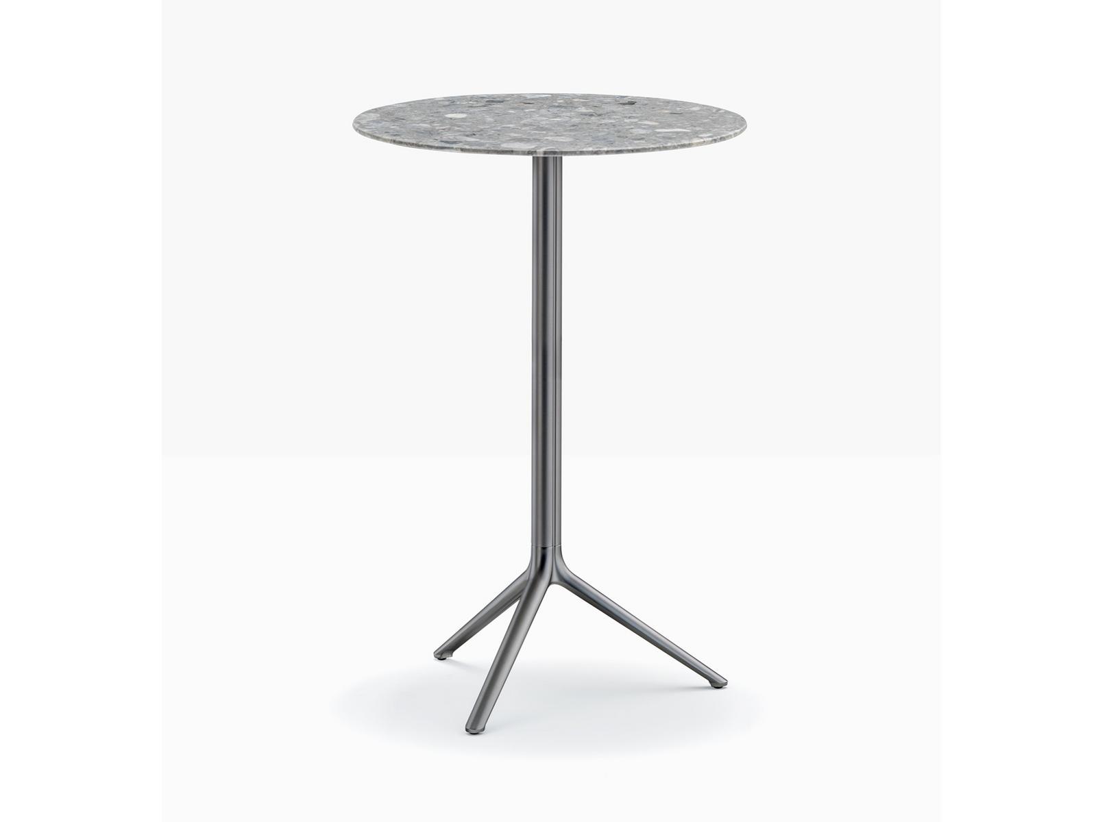 ELLIOT 5474 Round die cast aluminium high table with 3-star base