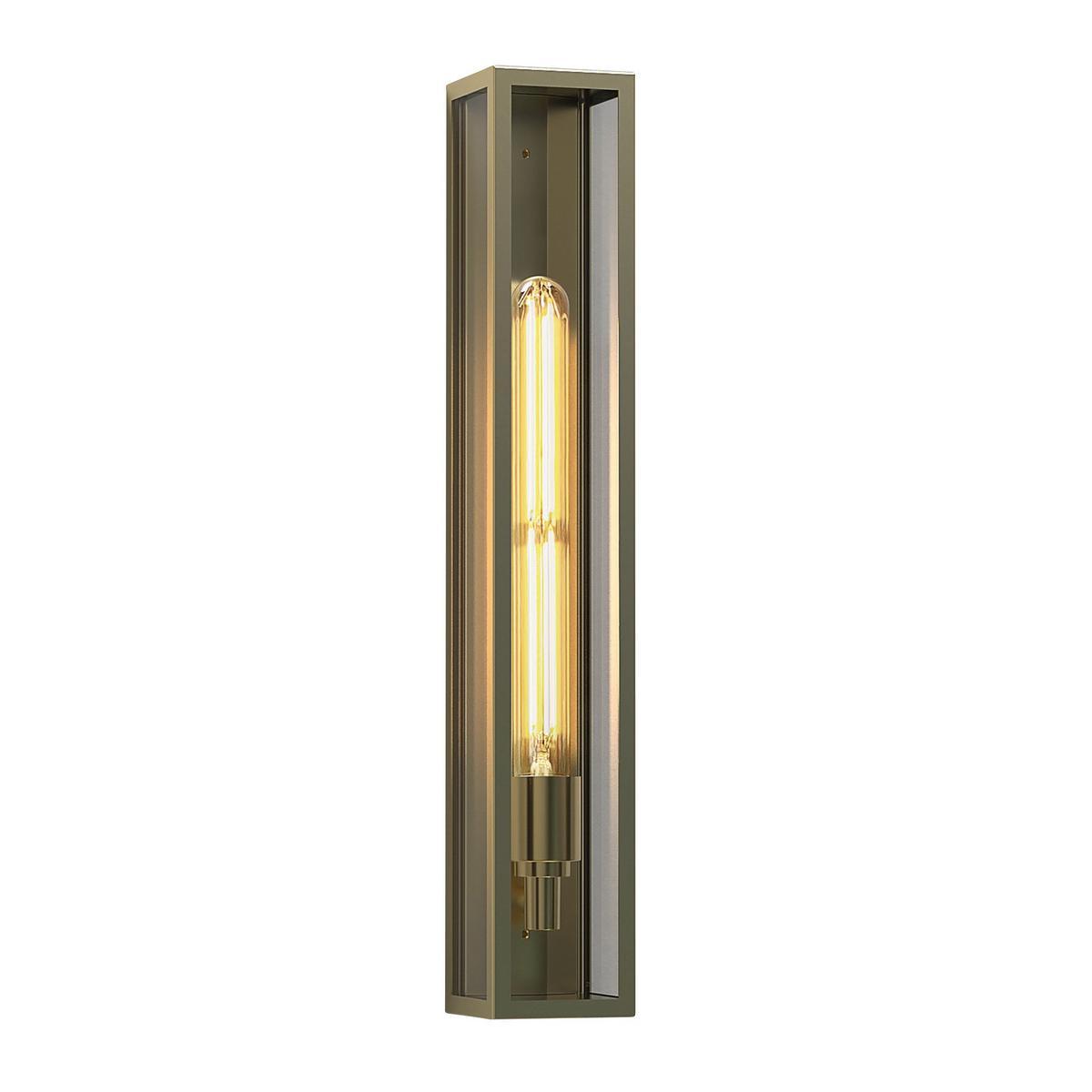 HARVARD 500 LED wall lamp in brass and glass