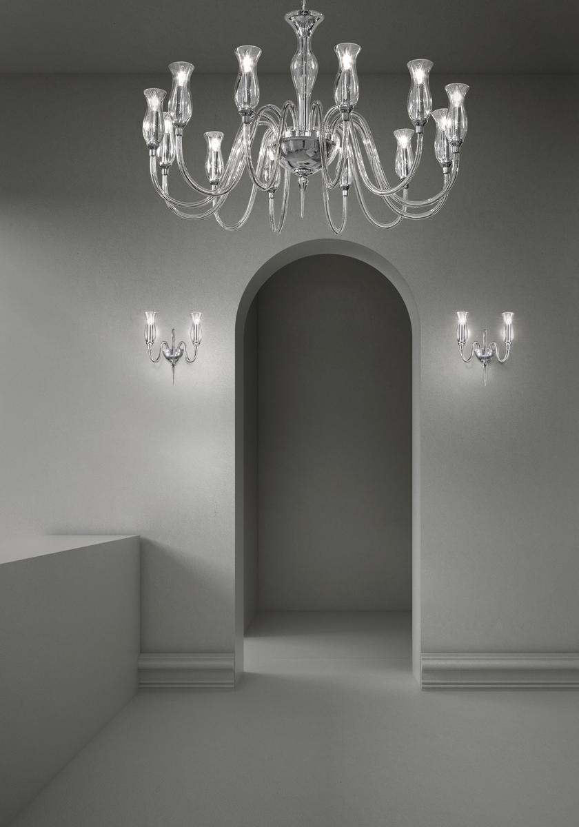 TEODATO Blown glass chandelier