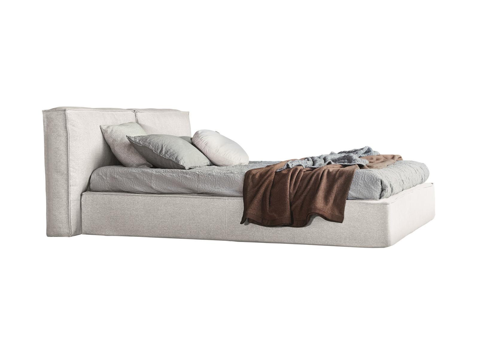 FLANN 2.0 Fabric bed with upholstered headboard