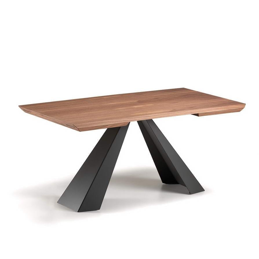 ELIOT WOOD DRIVE Rectangular metal table