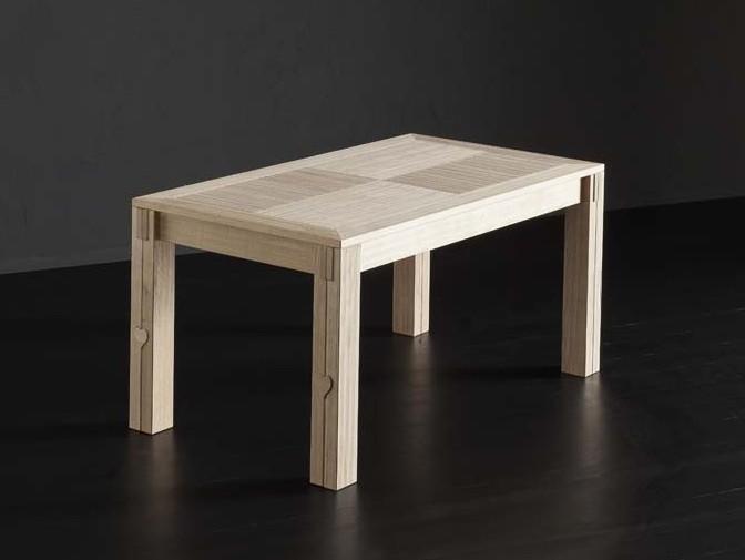 DUBLINO Extending rectangular oak table