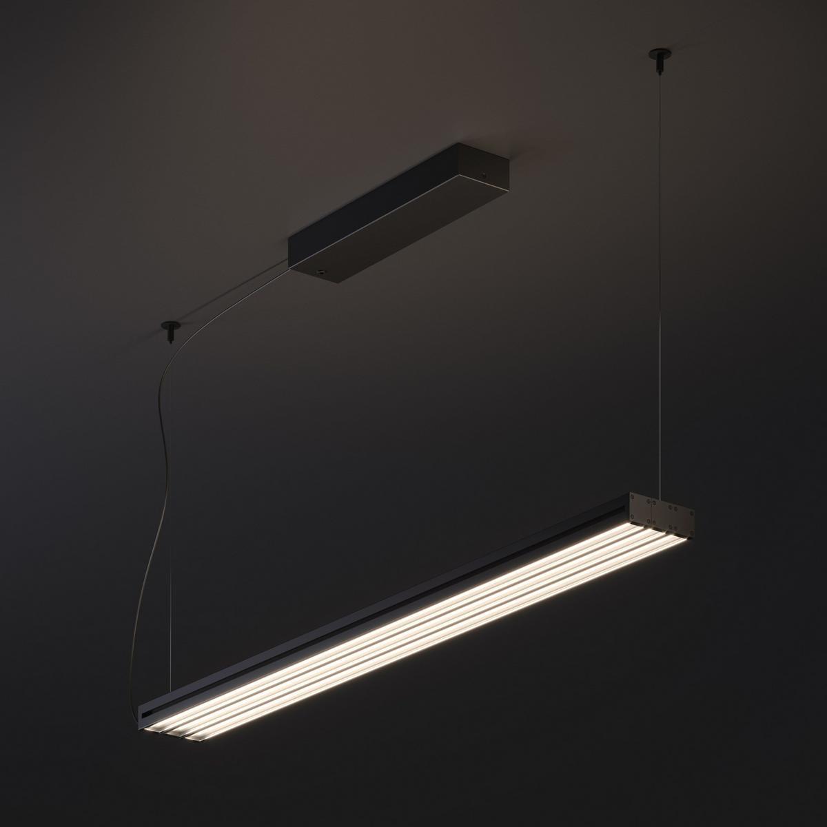 LIGHT GLIDE LED Anodized aluminium pendant lamp