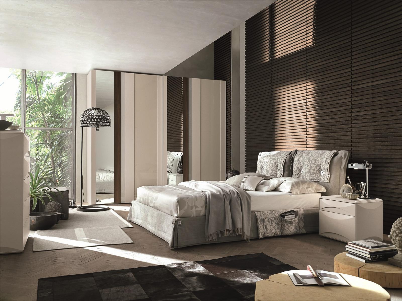 AMAMI Upholstered fabric double bed