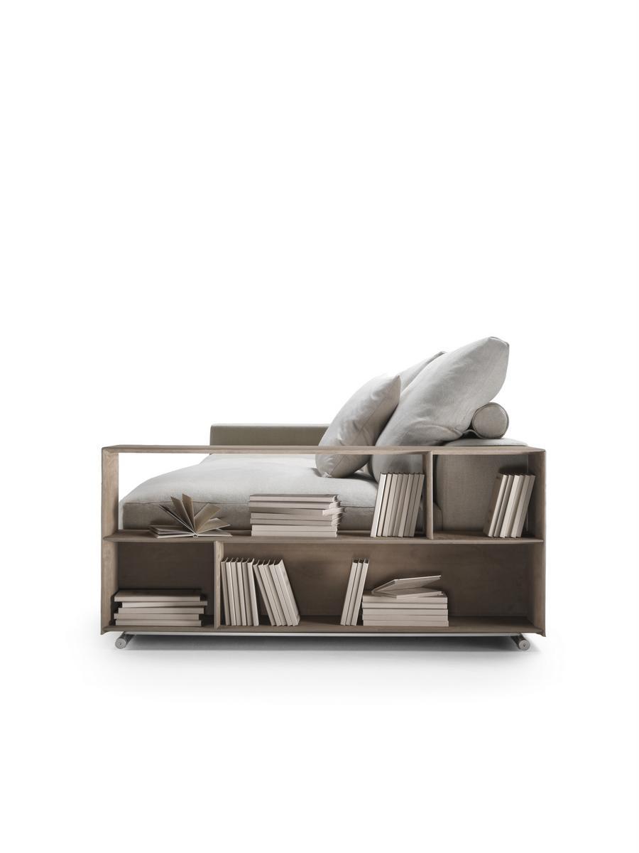 GROUNDPIECE Sectional fabric sofa with storage space