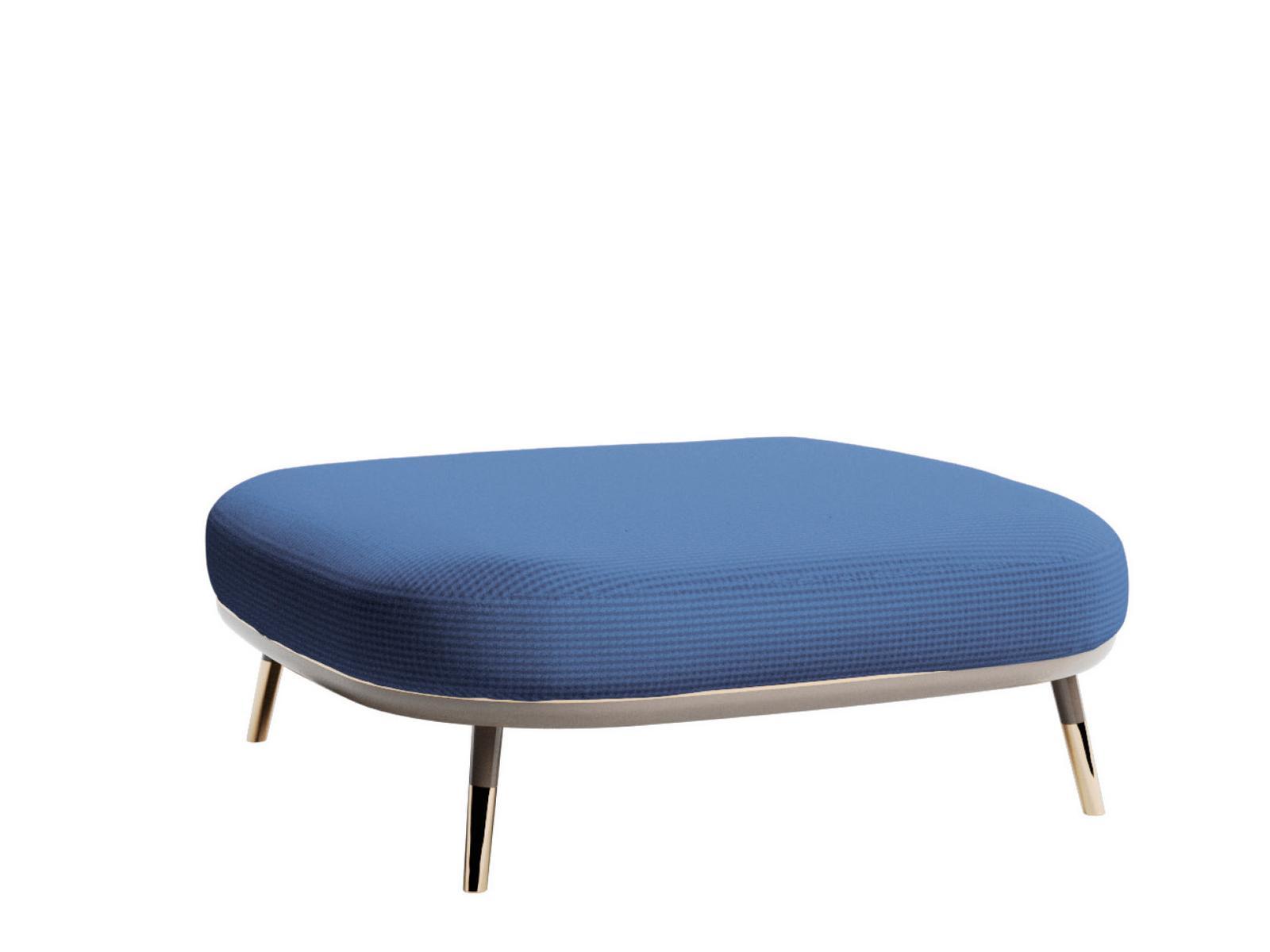 SABRINA Upholstered square pouf bed