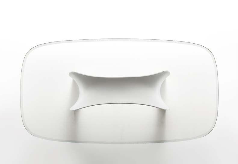 MOONLIGHT Rectangular glass table