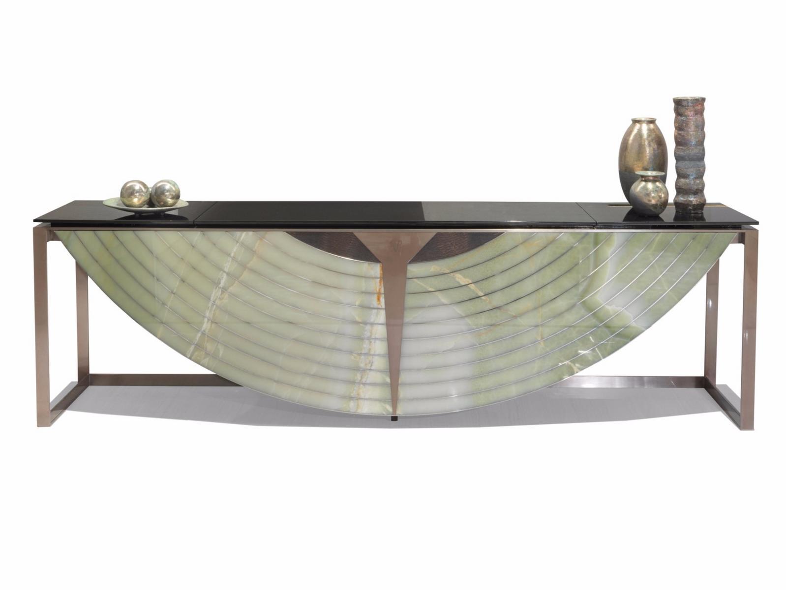 EQUNOX Marble console table / bar cabinet