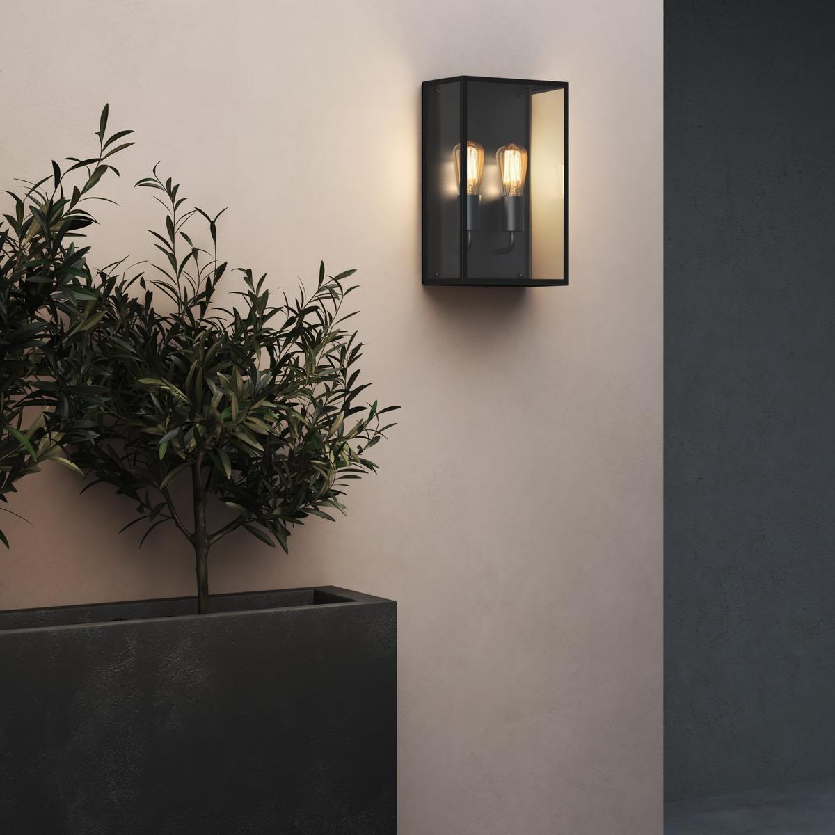 MESSINA TWIN Contemporary style LED indirect light stainless steel Outdoor wall Lamp