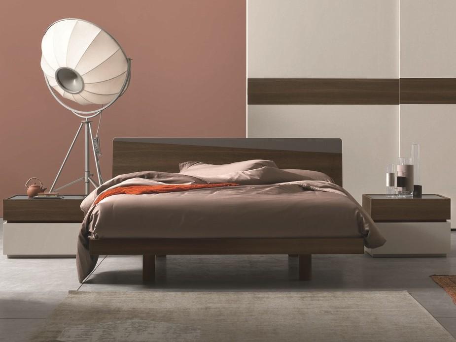 CHARLIE Oak double bed