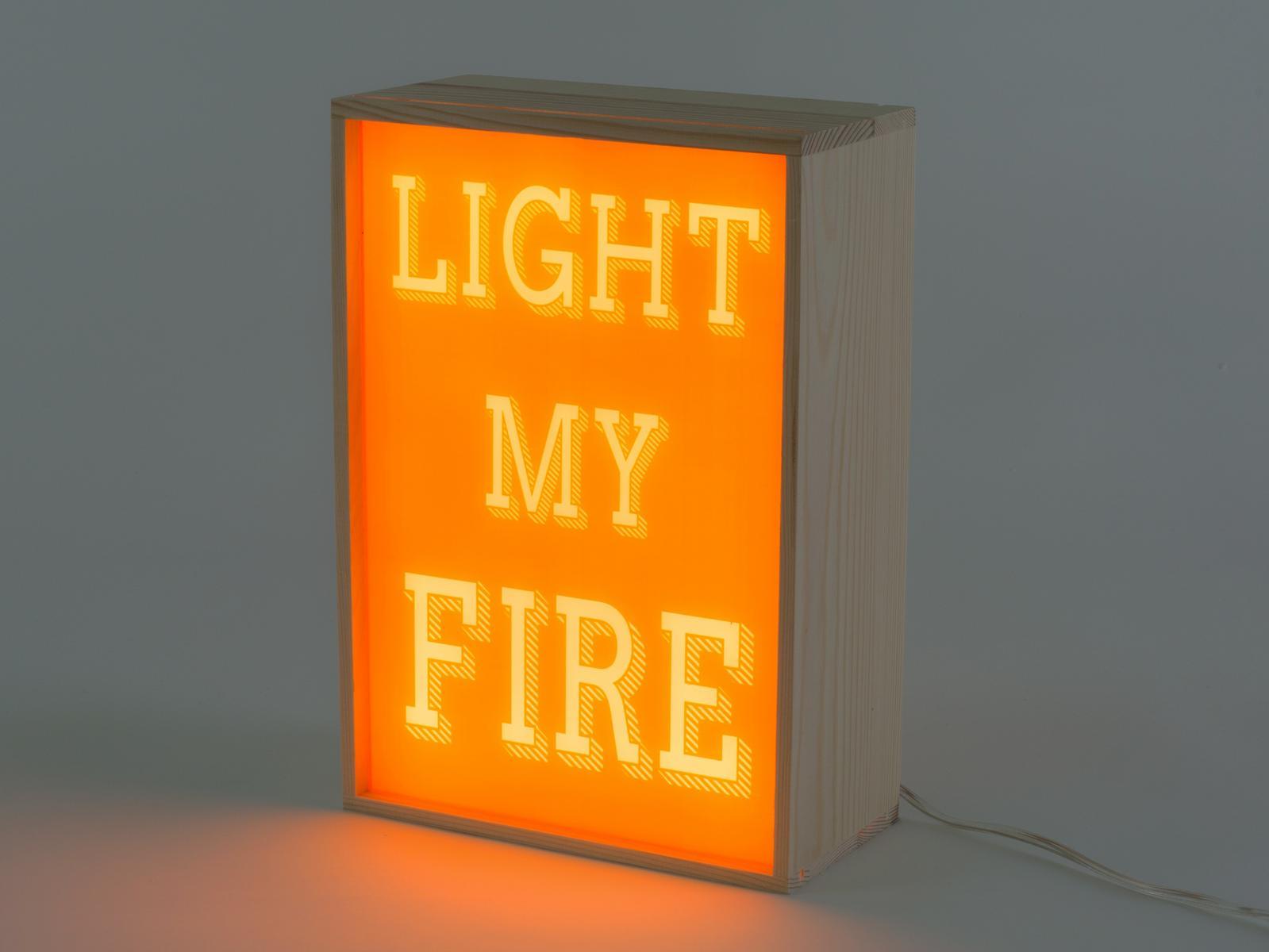 LIGHT MY FIRE LED wooden table lamp LIGHT MY FIRE LED wooden table lamp