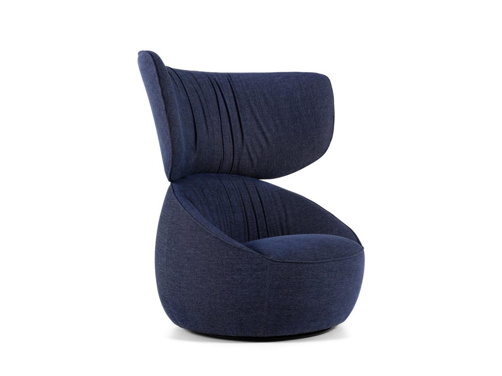 HANA WINGBACK SWIVEL Swivel upholstered high-back armchair