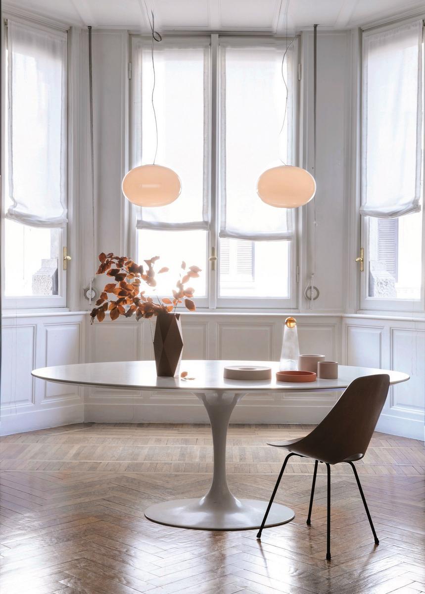 ALBA - 465 Brass and glass pendant lamp