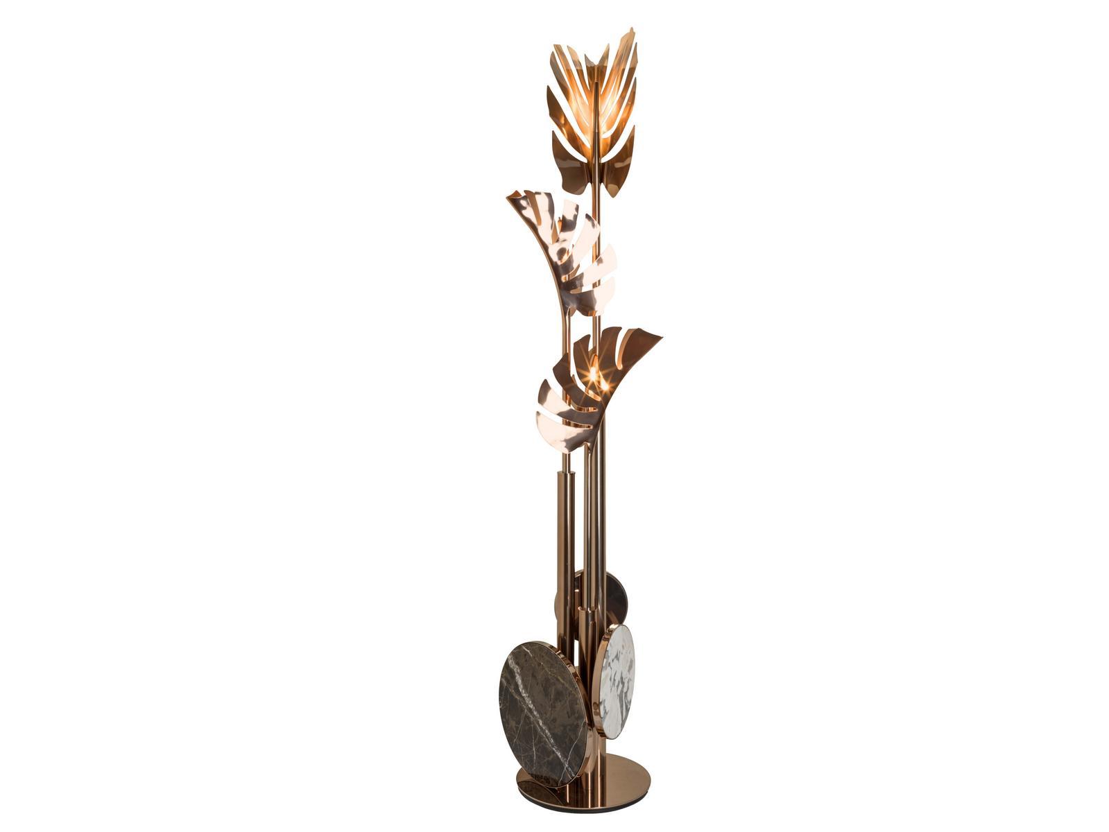 CALLIA LED indirect light stainless steel floor lamp