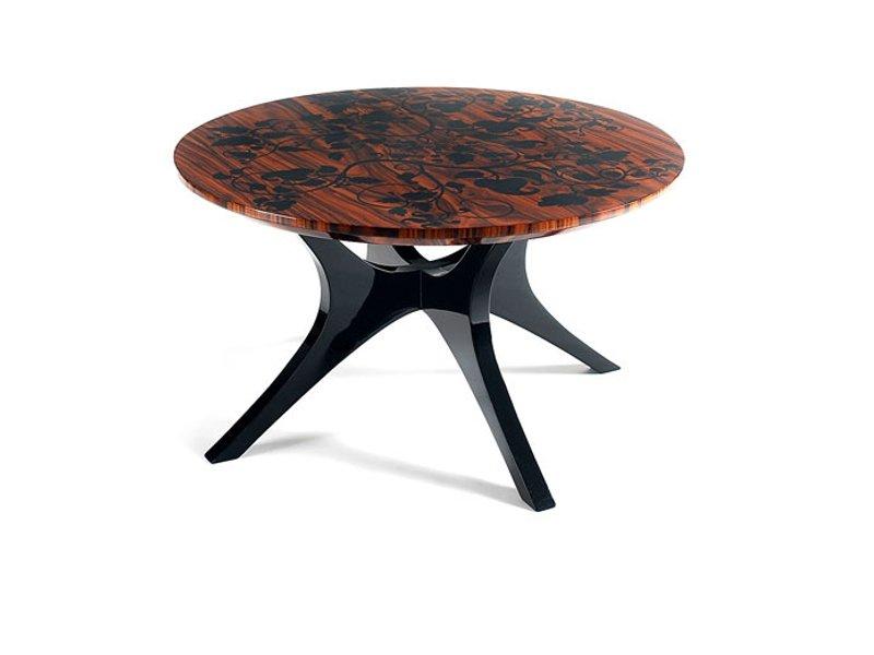 PEARL Round wood veneer coffee table for living room
