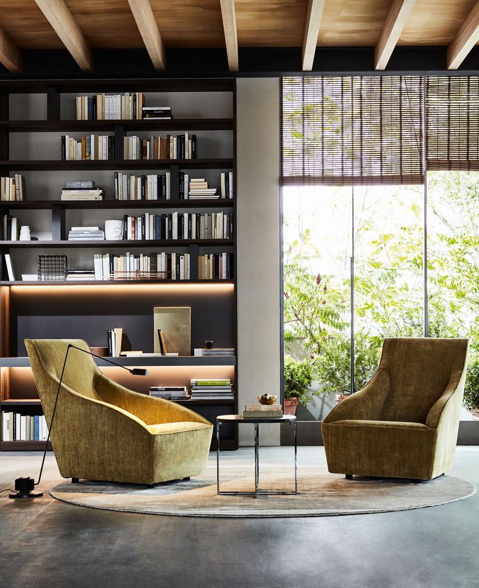 DODA Fabric armchair with armrests