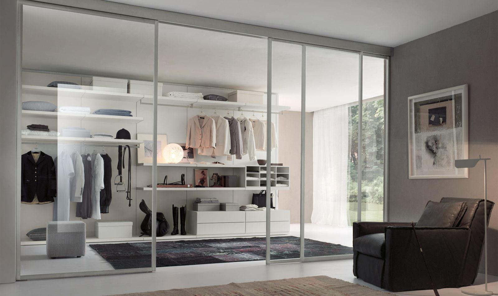 STORE Corner melamine walk-in closet