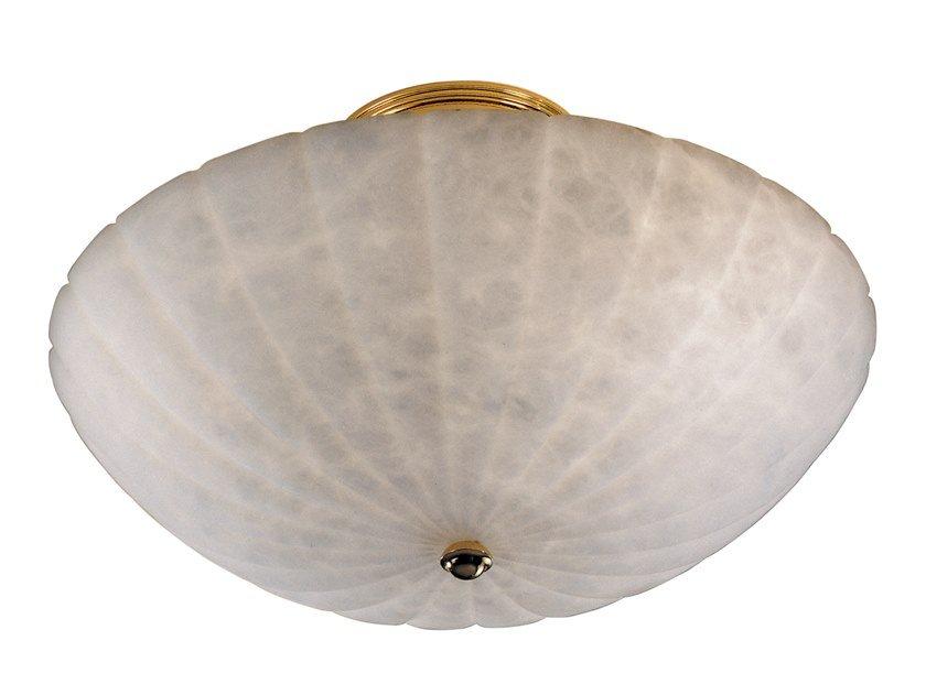 ACHILLE 2909/PLG Gold plated ceiling light with alabaster