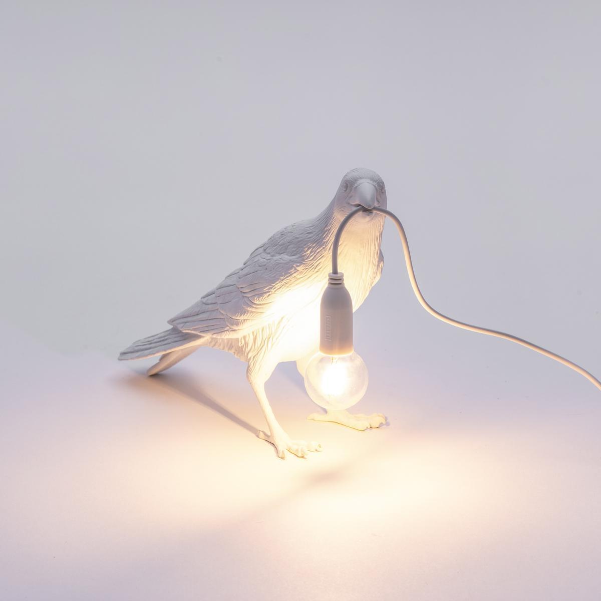 BIRD LAMP WAITING LED resin table lamp