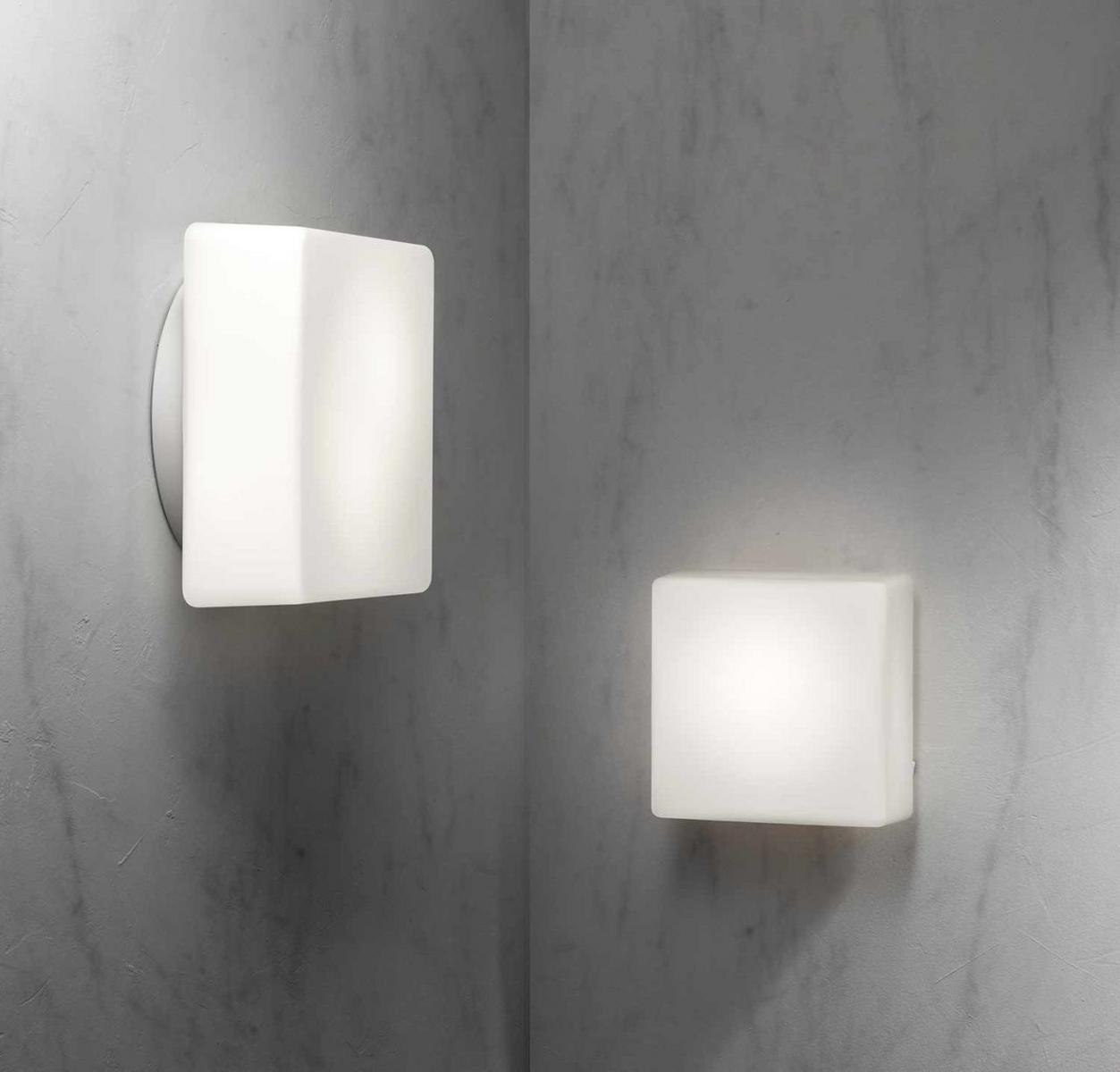 QUADRA Blown glass wall lamp / ceiling lamp