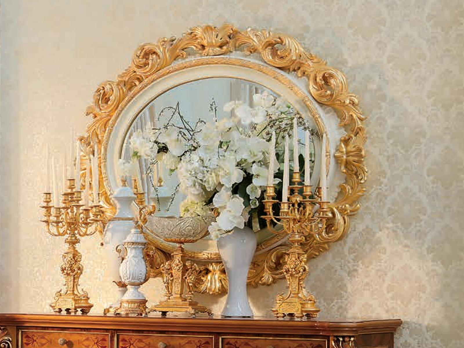 14679 Oval wall-mounted mirror