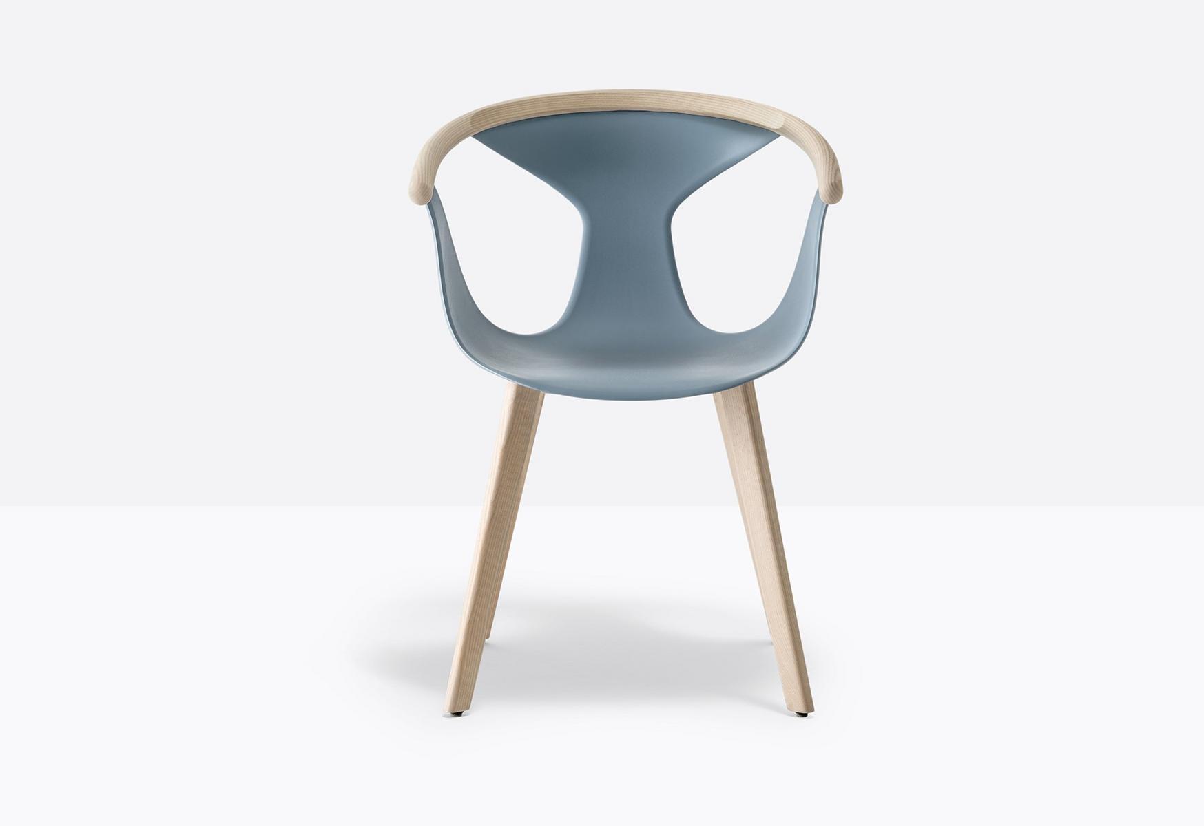 FOX 3725 Stackable polypropylene chair with armrests