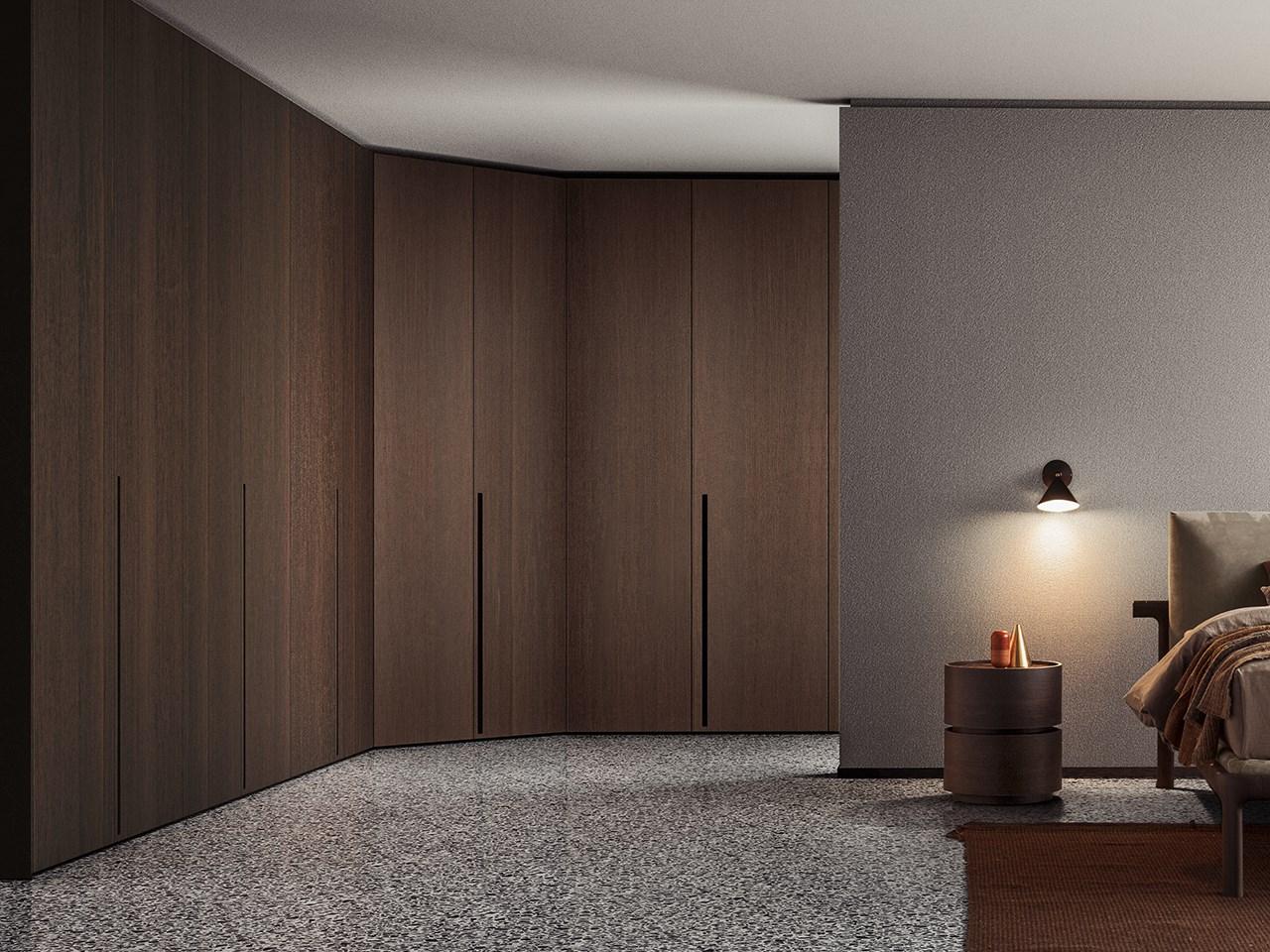 TRATTO Lacquered wooden wardrobe