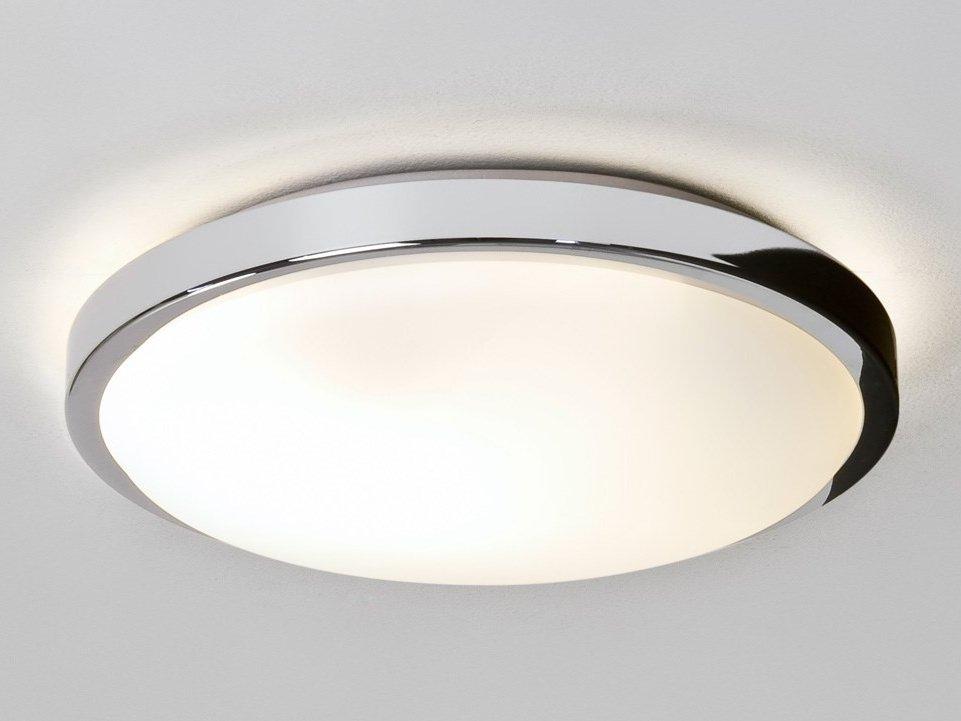 DENIA Glass and steel wall lamp / ceiling lamp