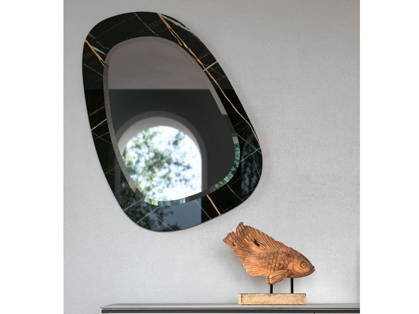 MIAMI VICE Wall-mounted glass mirror