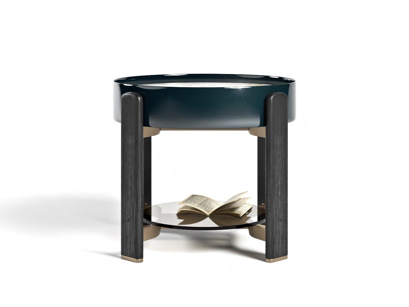 KEAN Round marble high side table