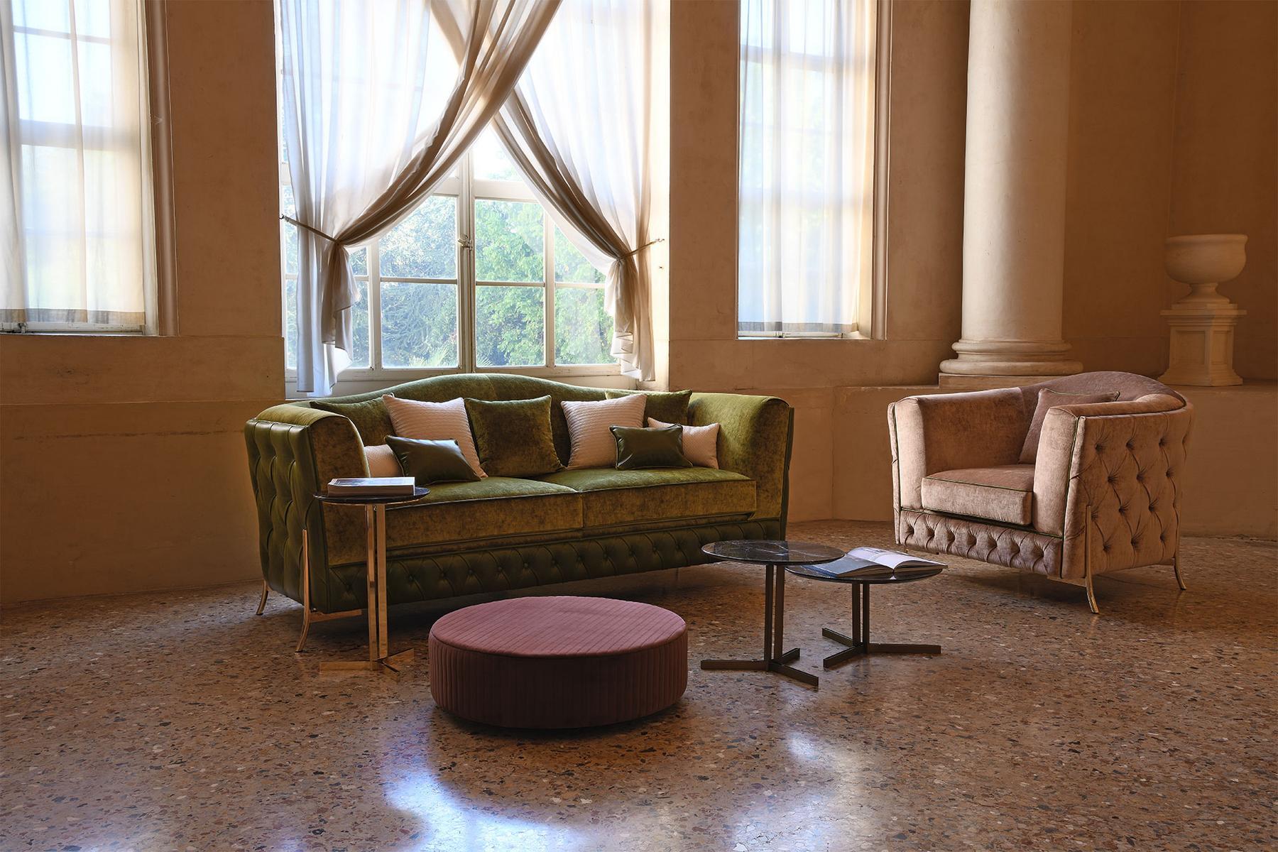 NEFELE Tufted sofa bed with fire retardant padding